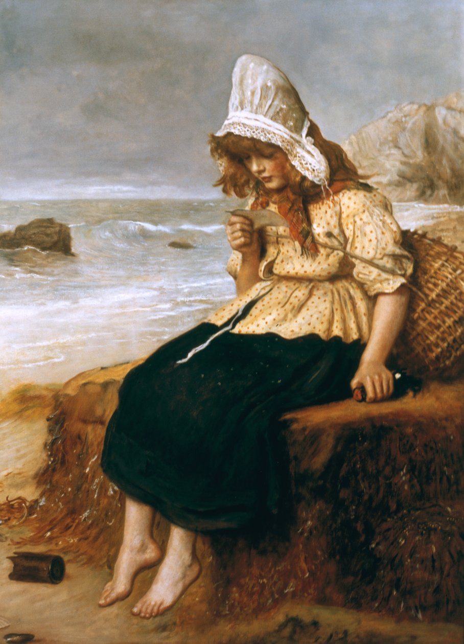 Wiadomość z morza autorstwa John Everett Millais