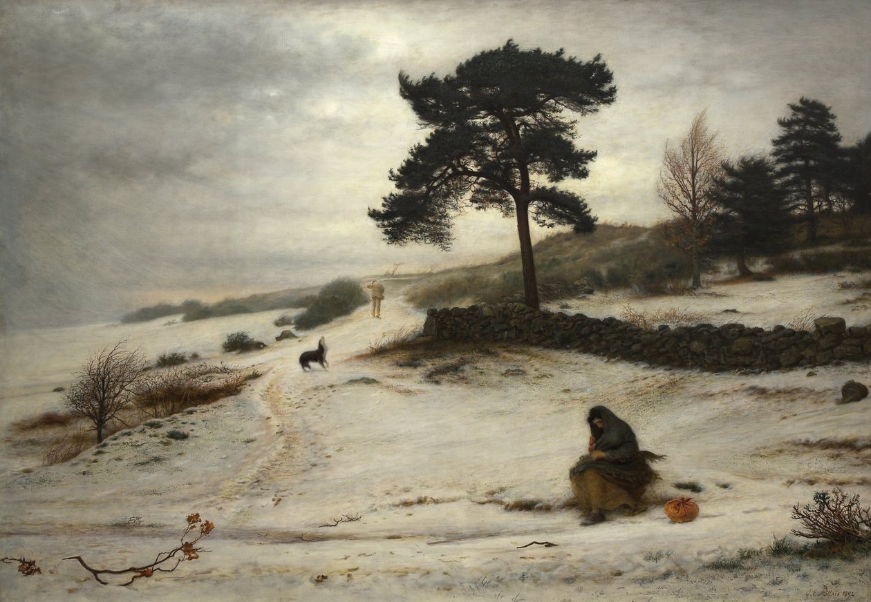 Podmuch zimowego wiatru autorstwa John Everett Millais
