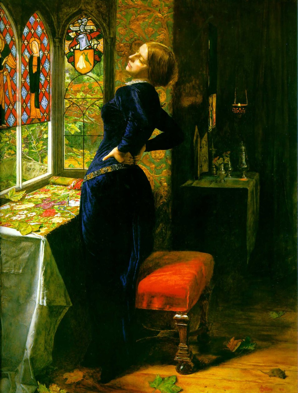 Mariana w Moated Grange autorstwa John Everett Millais