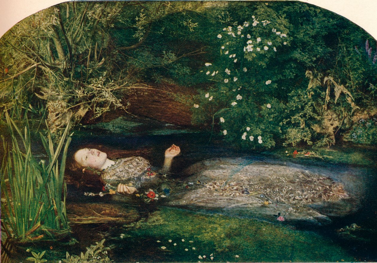 Ofelia, 1851-2, 1911 autorstwa John Everett Millais