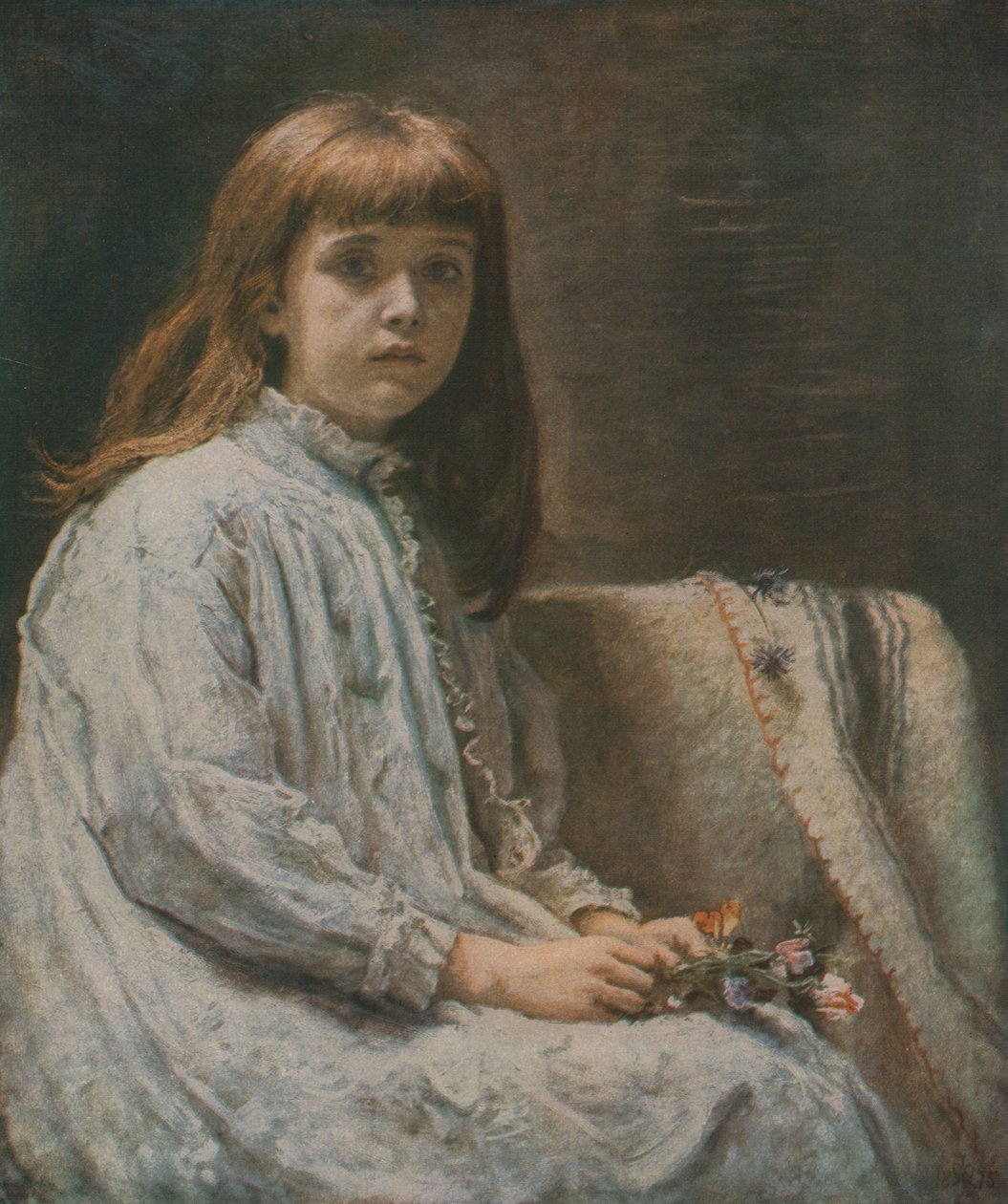 Rekonwalescent, 1875, c1930. autorstwa John Everett Millais