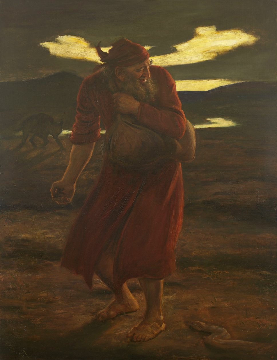Przypowieść o kąkolu, 1865 autorstwa John Everett Millais