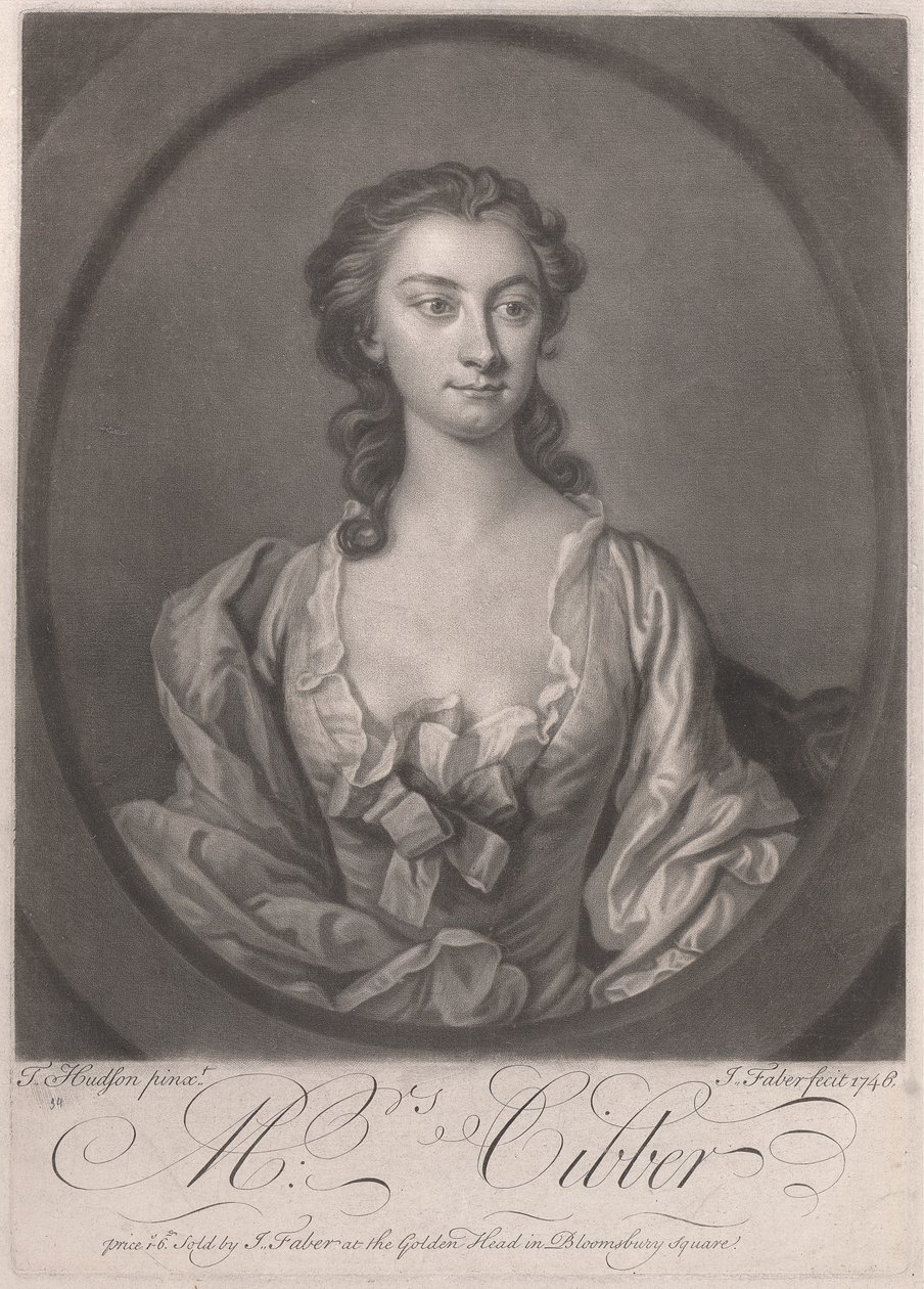 Pani Cibber autorstwa John Faber the younger