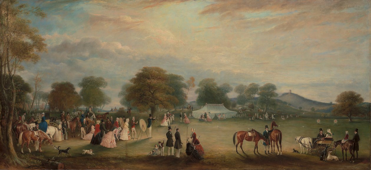 Spotkanie łucznicze w Bradgate Park, Leicestershire autorstwa John Ferneley