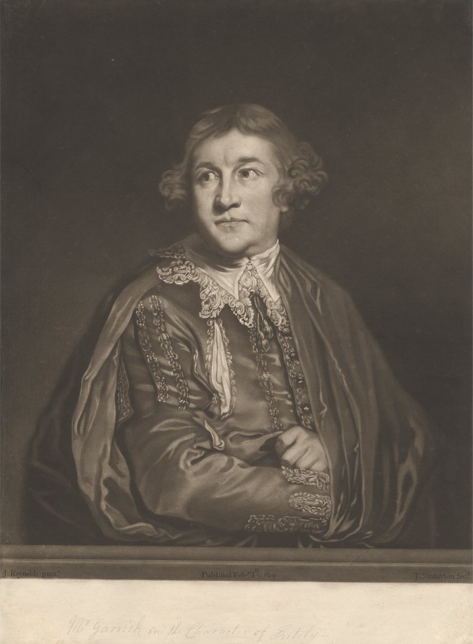 David Garrick w roli „Kitely” autorstwa John Finlayson