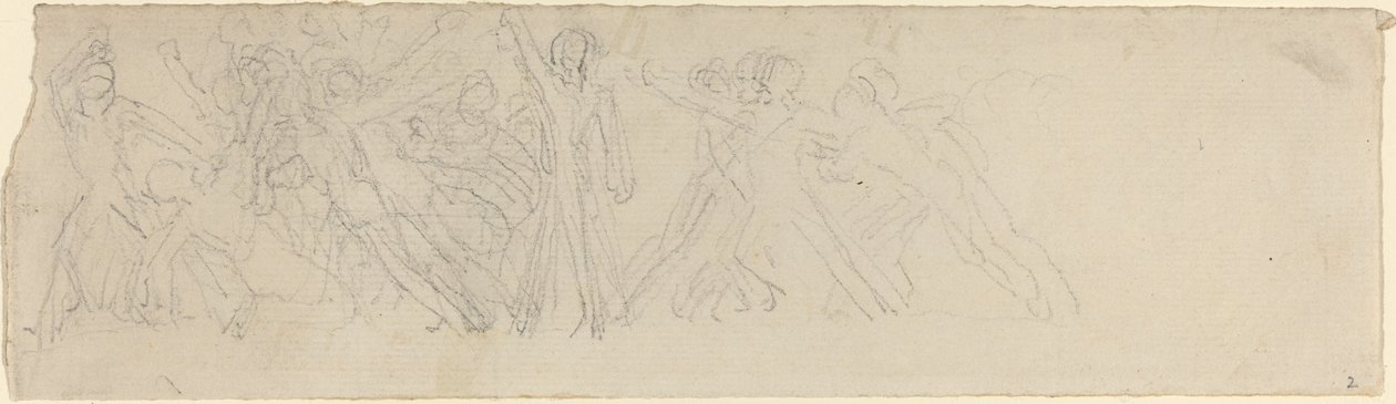 Antyczna scena bitwy (?) autorstwa John Flaxman