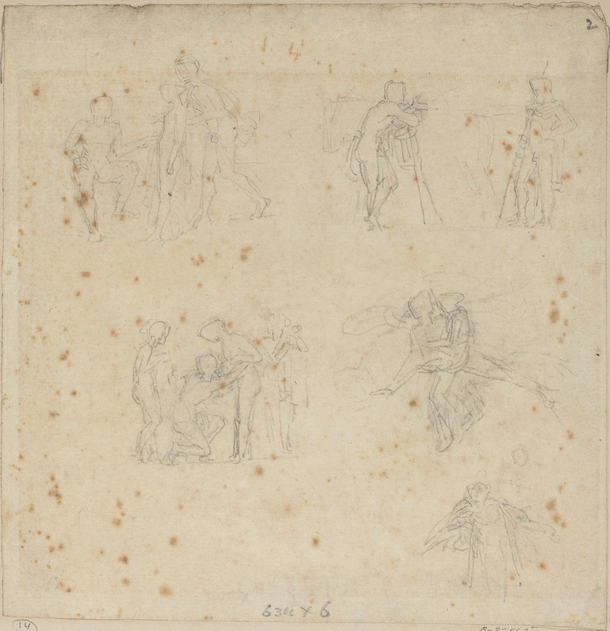 Badania figur autorstwa John Flaxman