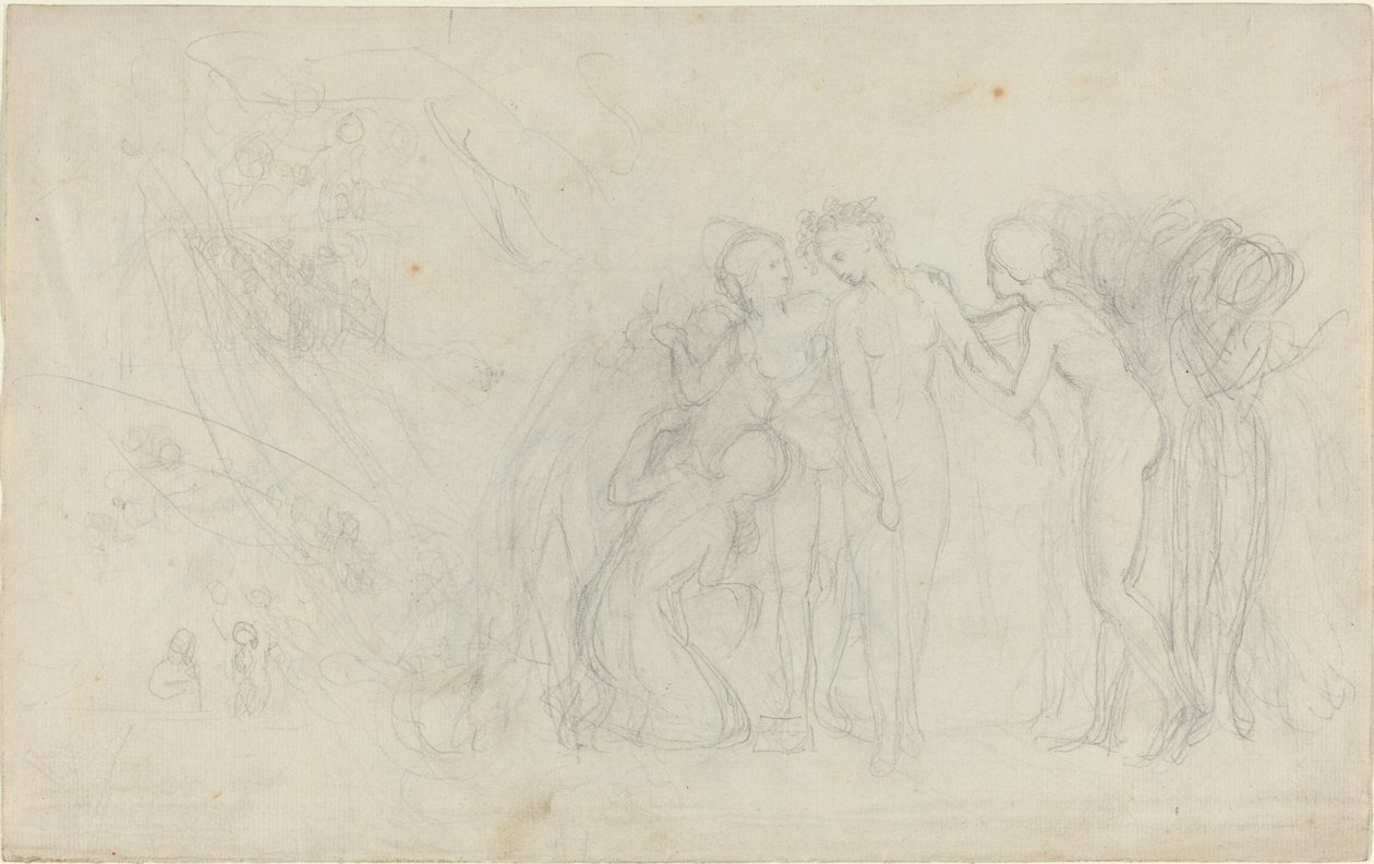 Grupa postaci kobiecych autorstwa John Flaxman