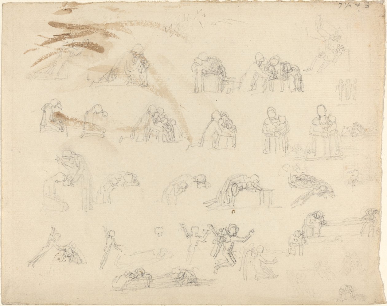 Arkusz studiów autorstwa John Flaxman
