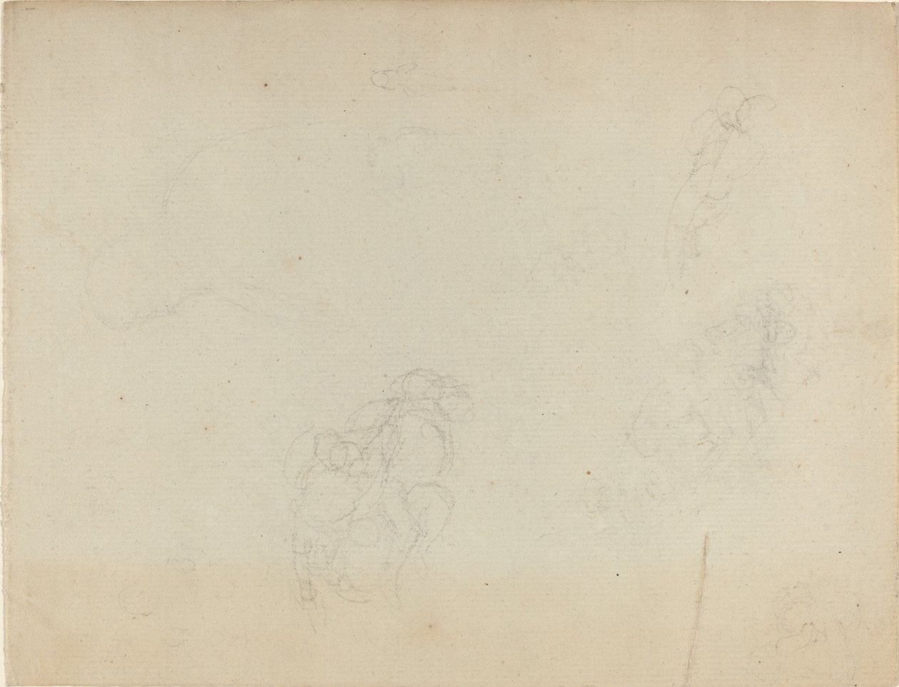 Arkusz studiów [recto i verso] autorstwa John Flaxman