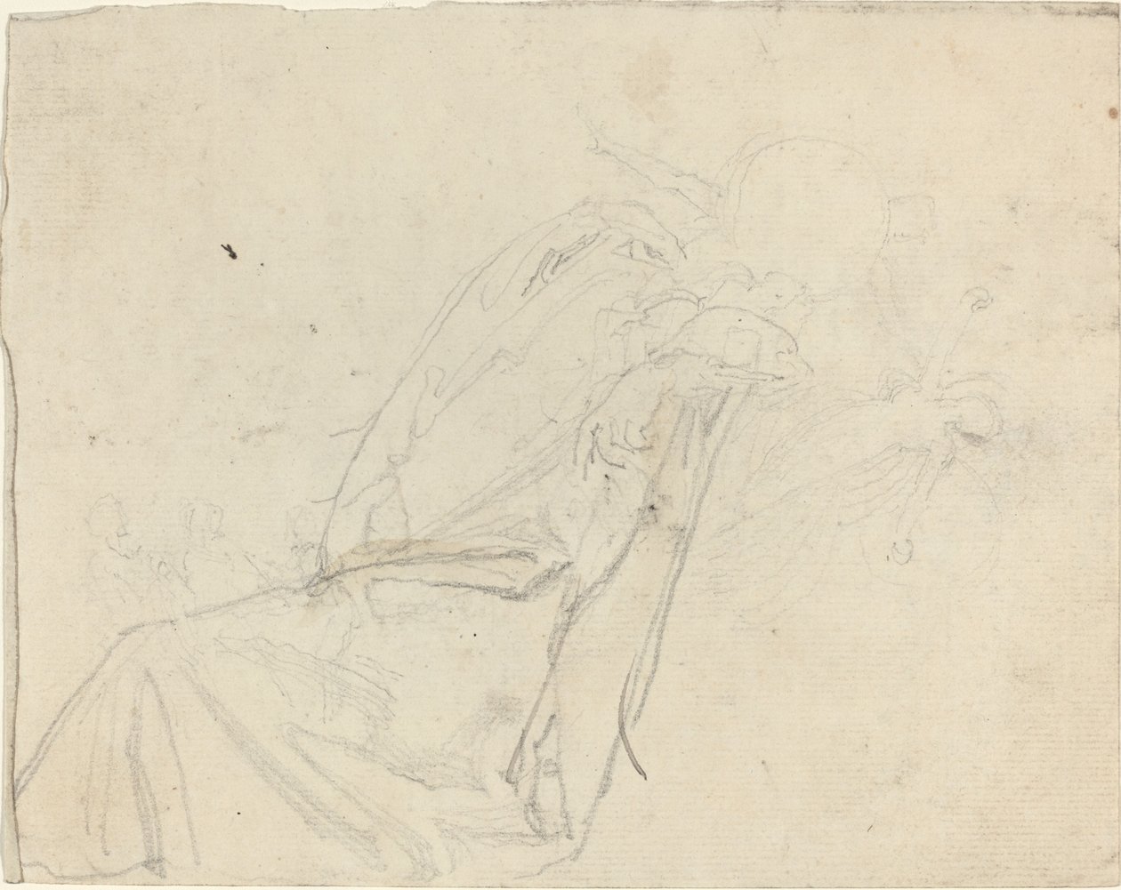 Arkusz studiów [recto i verso] autorstwa John Flaxman