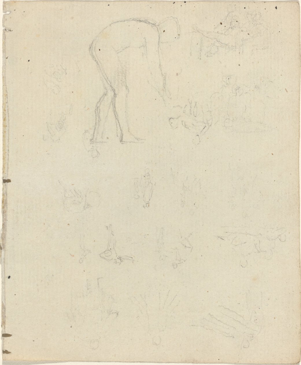 Arkusz studiów [recto i verso] autorstwa John Flaxman
