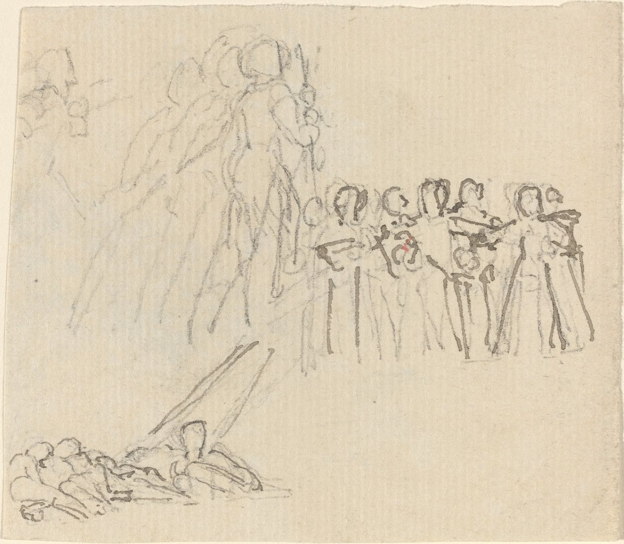 Arkusz studiów [recto i verso] autorstwa John Flaxman