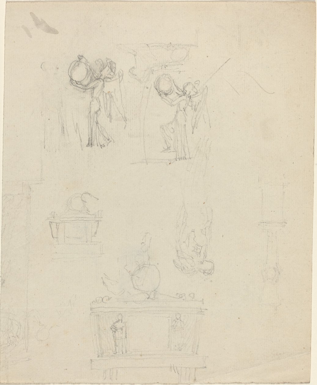 Arkusz studiów [recto i verso] autorstwa John Flaxman