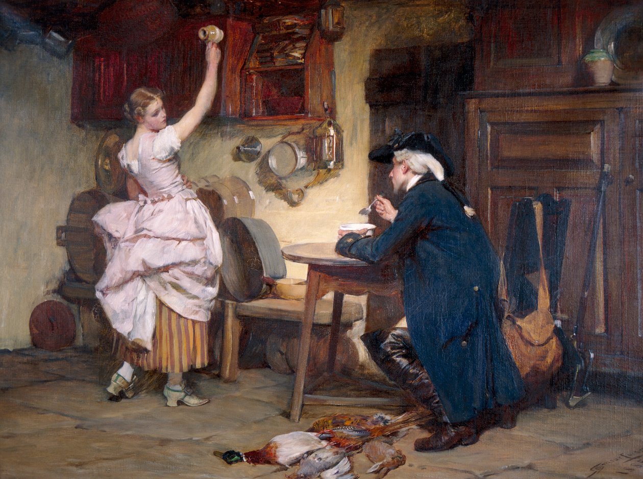 „Flirt”, 1885 autorstwa John Francis Rigaud
