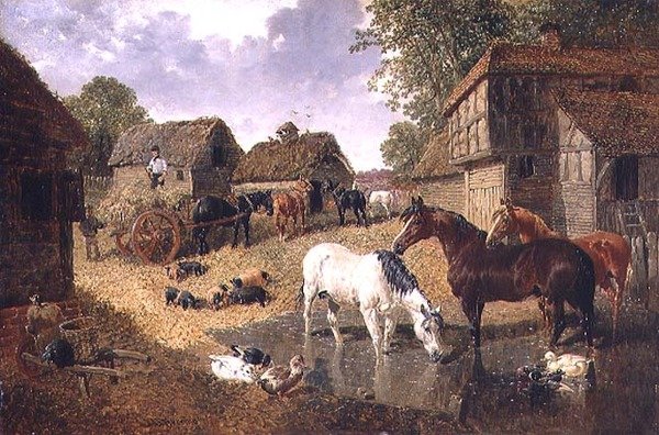Ładowanie wozu na siano autorstwa John Frederick Herring Jnr
