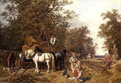 Wóz z drewna autorstwa John Frederick Herring Senior