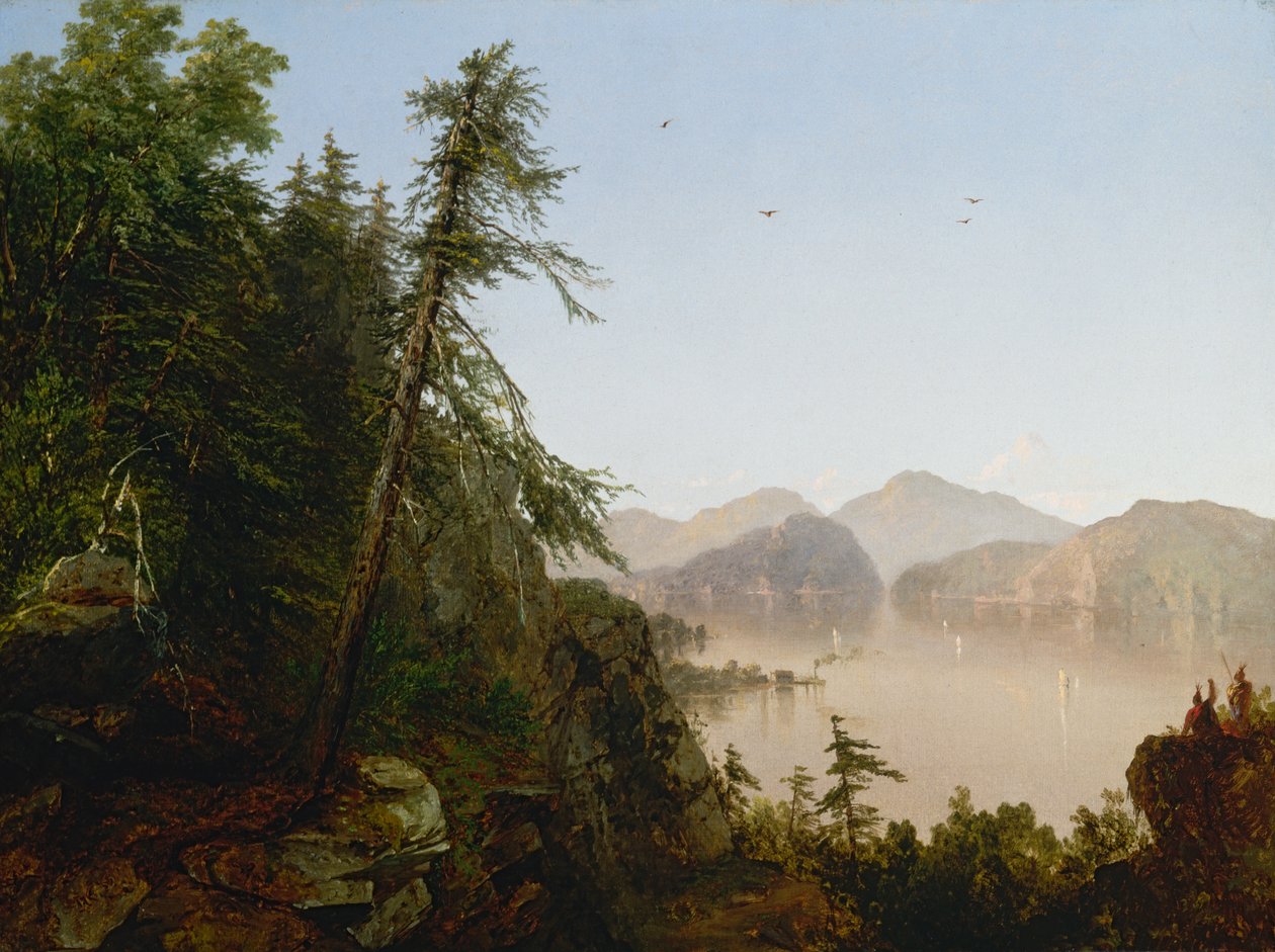 Wzdłuż rzeki Hudson, 1852. autorstwa John Frederick Kensett