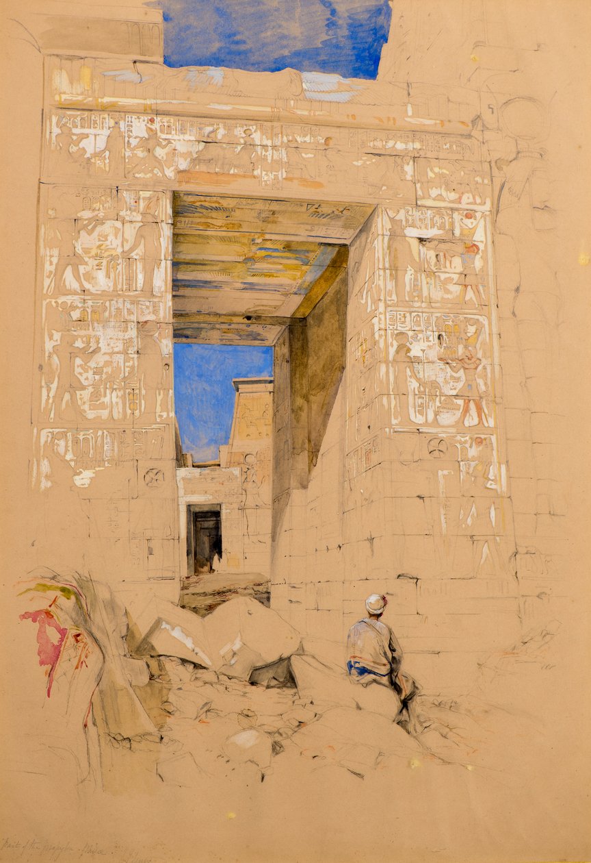 Część Propylonu Filea autorstwa John Frederick Lewis