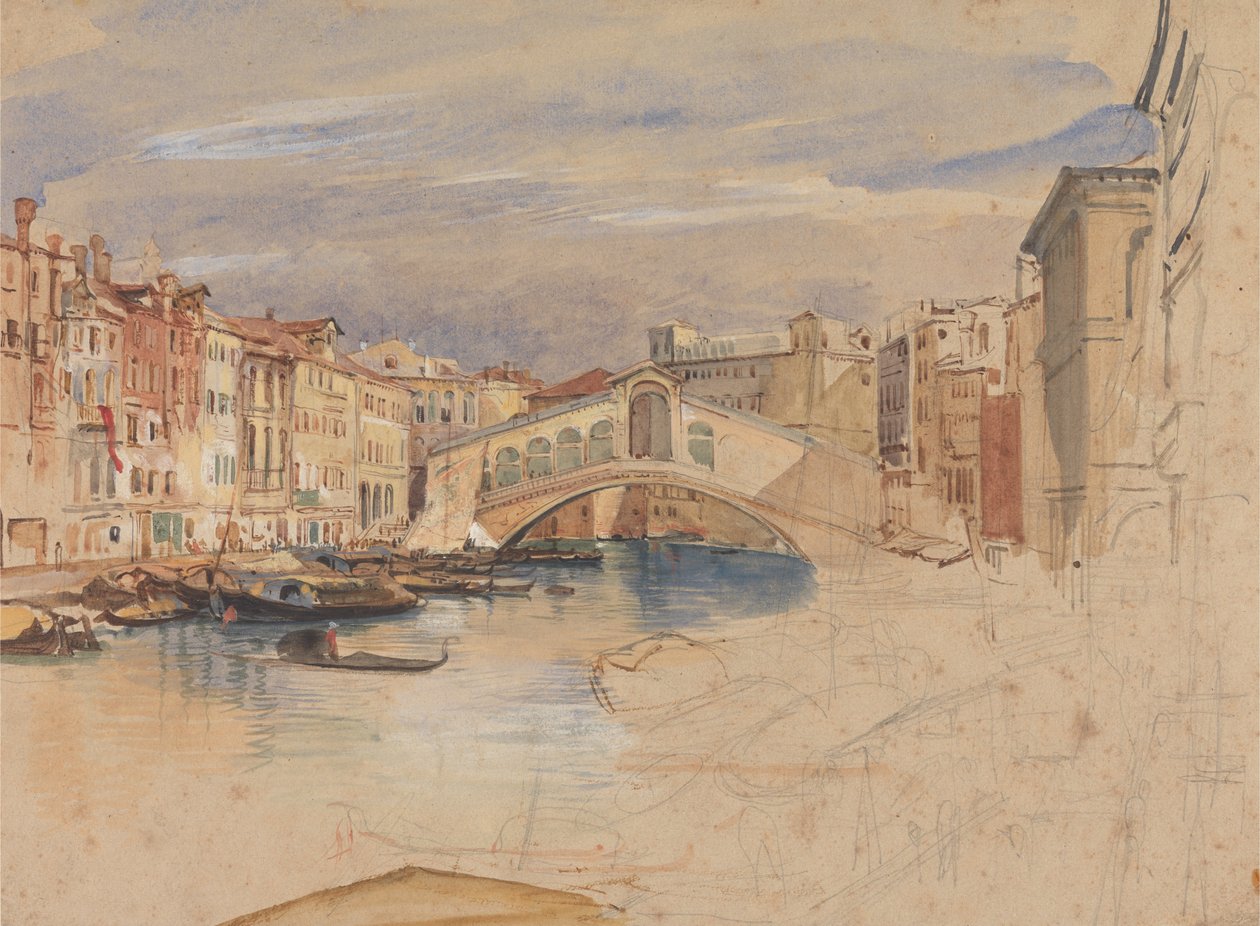 Wenecja: Wielki Kanał i Rialto autorstwa John Frederick Lewis