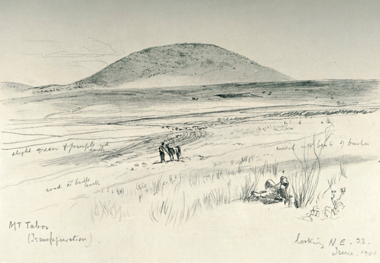 Góra Tabor, 1902. autorstwa John Fulleylove