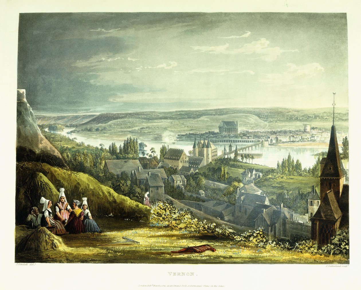 Widok Vernon, 1821 autorstwa John Gendall