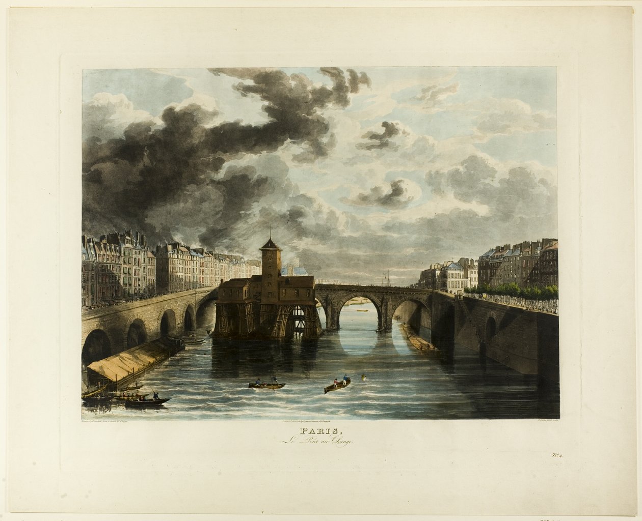 Paryż, Pont-au-Change autorstwa John Gendall