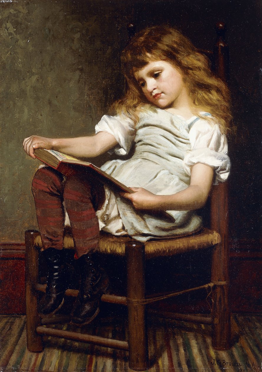 Godzina czasu wolnego, 1881 r. autorstwa John George Brown