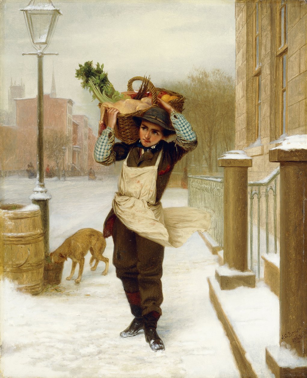 Dostawca, 1863 autorstwa John George Brown