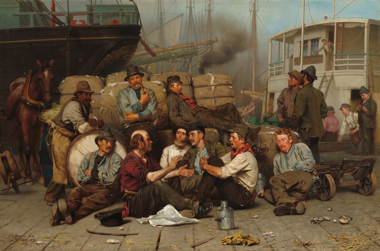 Południe dokerów, 1879. autorstwa John George Brown