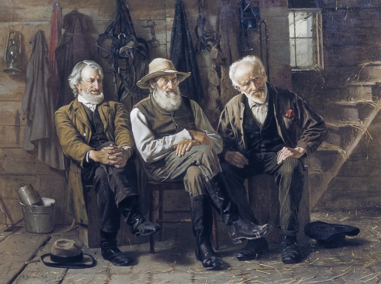 Rozstrzygnąć pytanie, 1897. autorstwa John George Brown