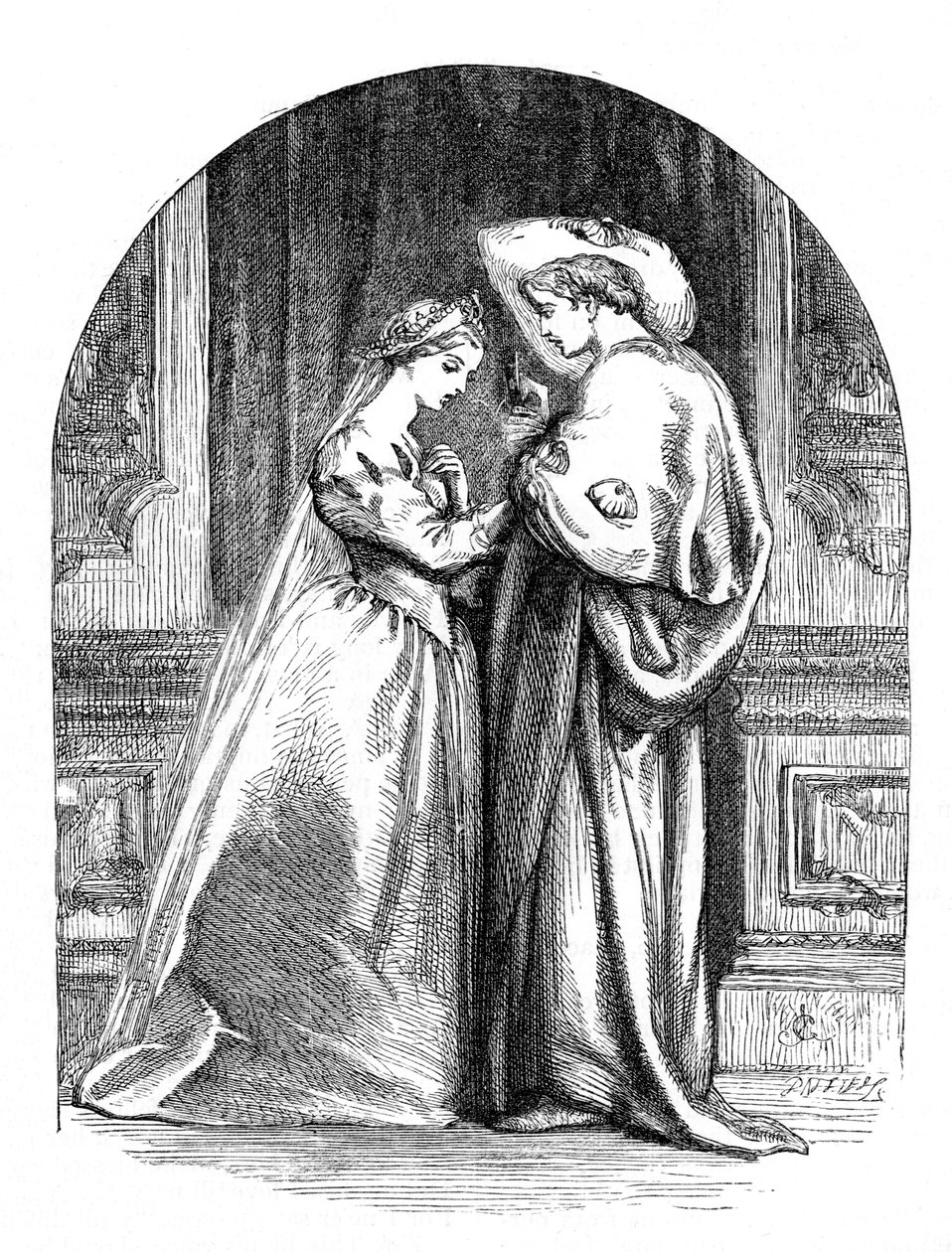 „Romeo i Julia” Williama Szekspira autorstwa John Gilbert