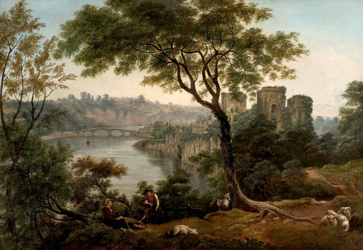 Zamek Chepstow, Monmouthshire autorstwa John Glover