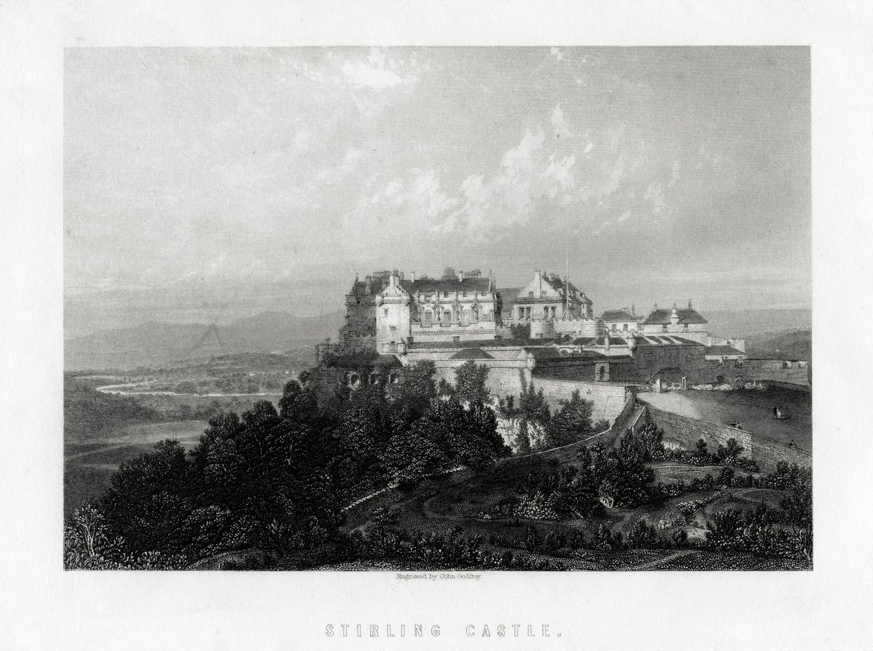 Zamek Stirling, Szkocja, 1883. autorstwa John Godfrey