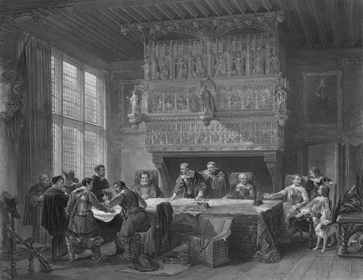 Rada Wojenna w Courtray, 1854. autorstwa John Godfrey