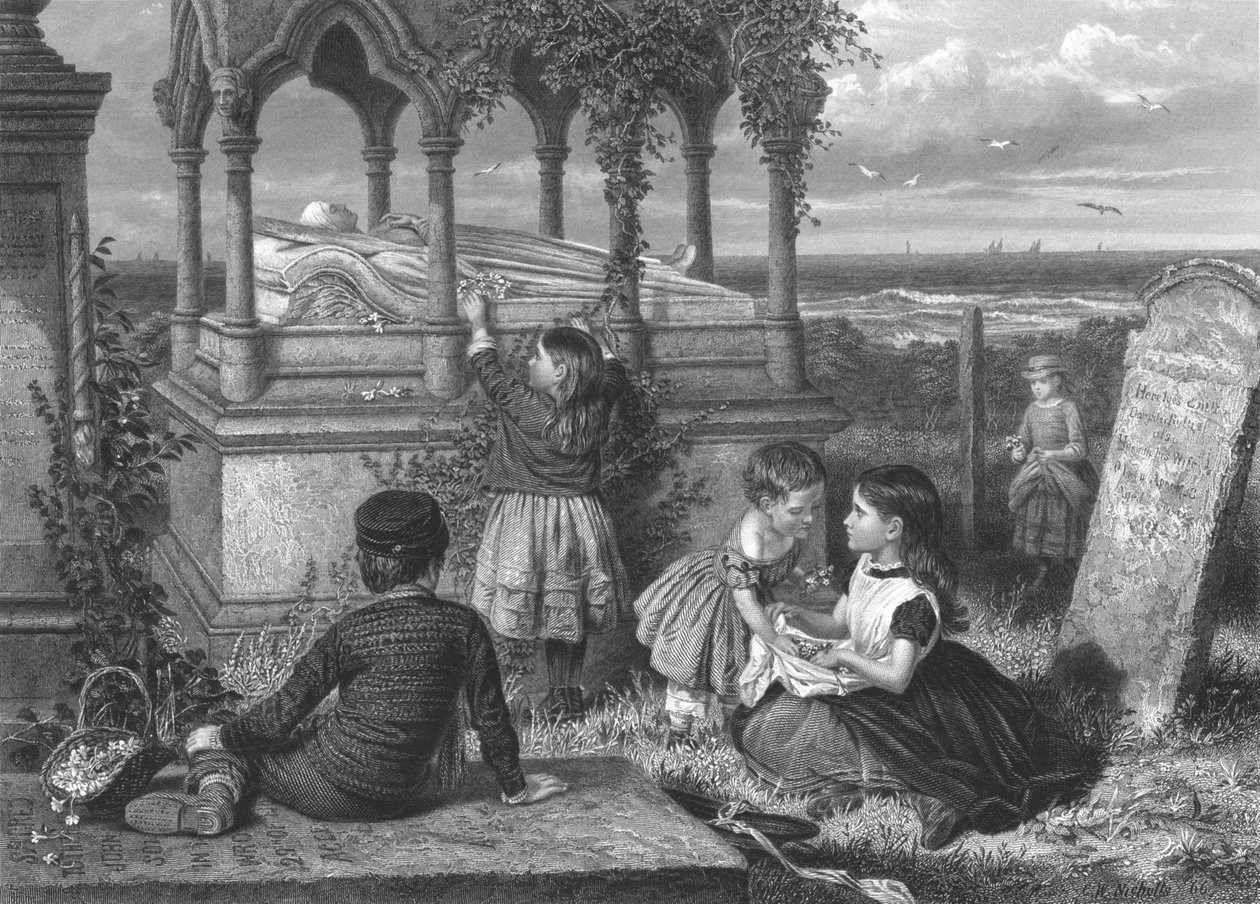 Grób Łaski Darling, ok. 1851-1886 autorstwa John Godfrey