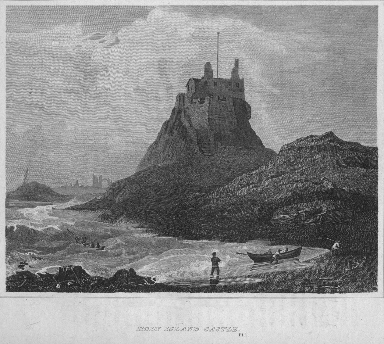 Zamek Świętej Wyspy, 1814 autorstwa John Greig