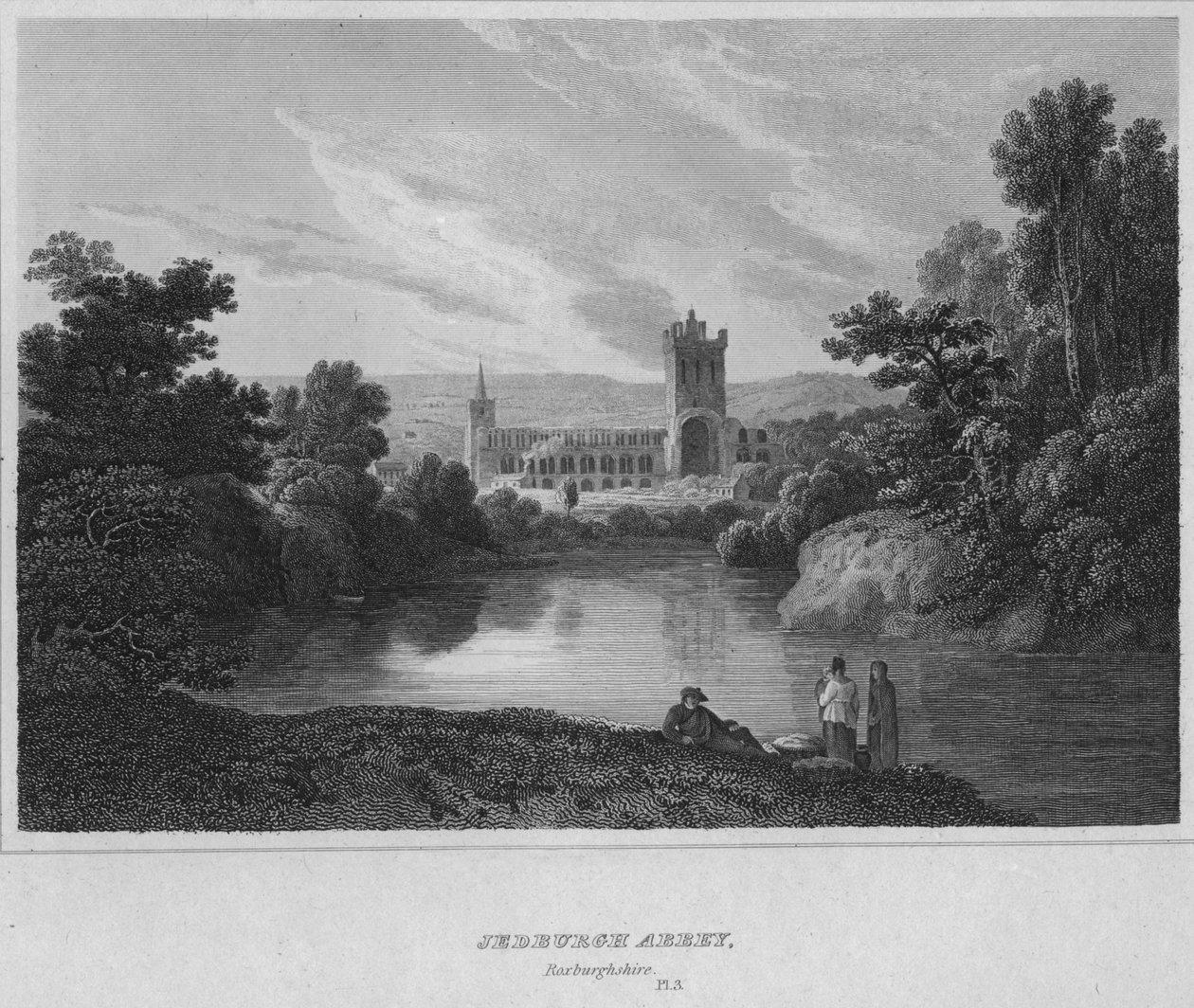 Opactwo Jedburgh, Roxburghshire, 1814 autorstwa John Greig