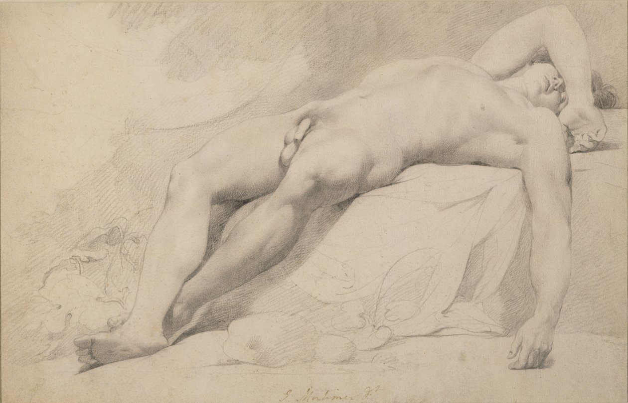 Akademia (grafit na papierze) autorstwa John Hamilton Mortimer