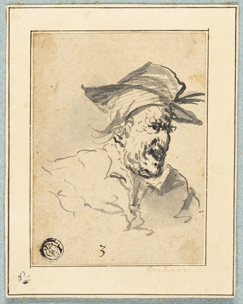 Szkic postaci autorstwa John Hamilton Mortimer