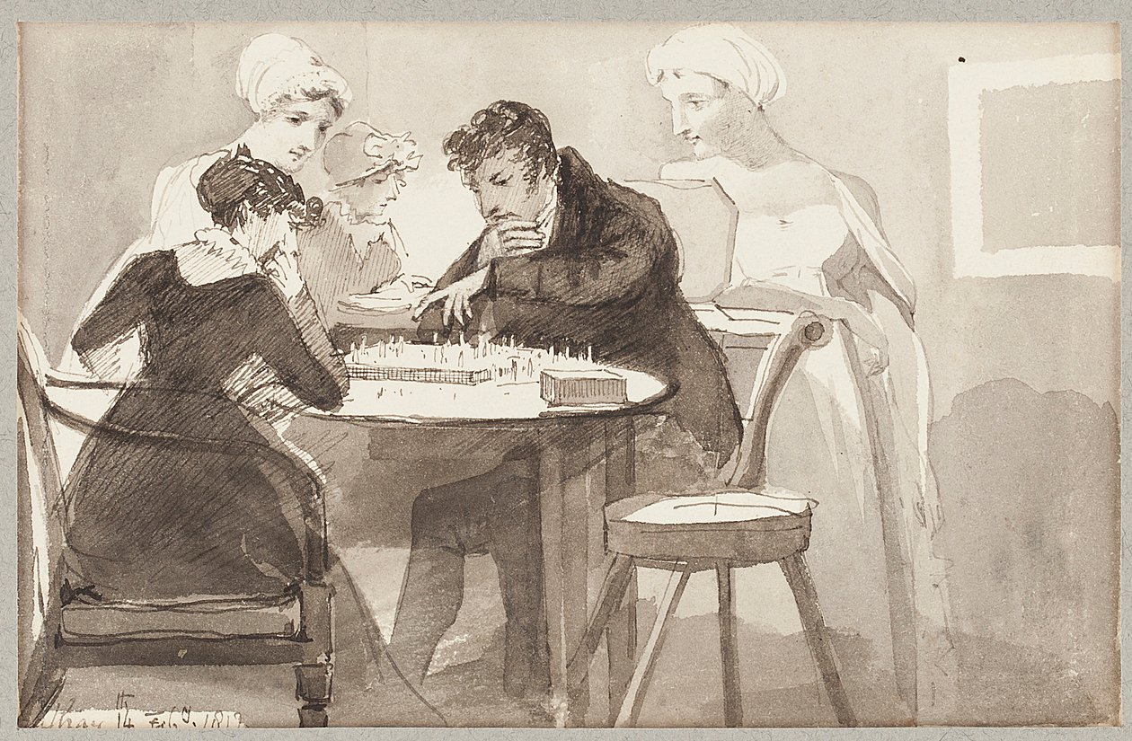 Шатар, 1812 (цаасан дээрх угаалгын өрөө) autorstwa John Harden