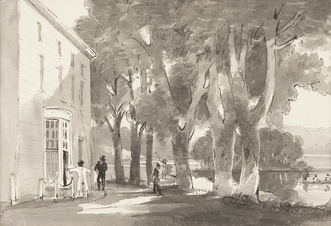 Prom, 1814 (wc na papierze) autorstwa John Harden