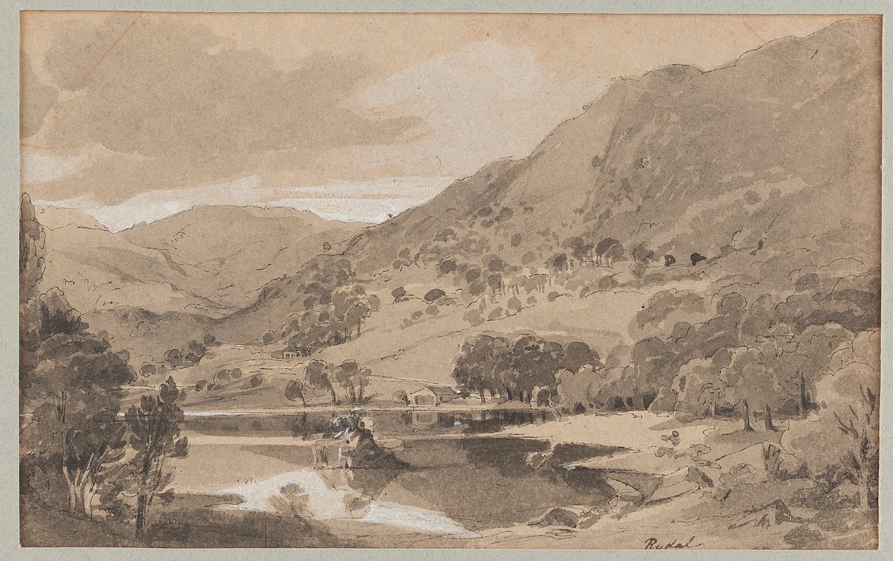 Rydal, 1812 (wc na papierze) autorstwa John Harden