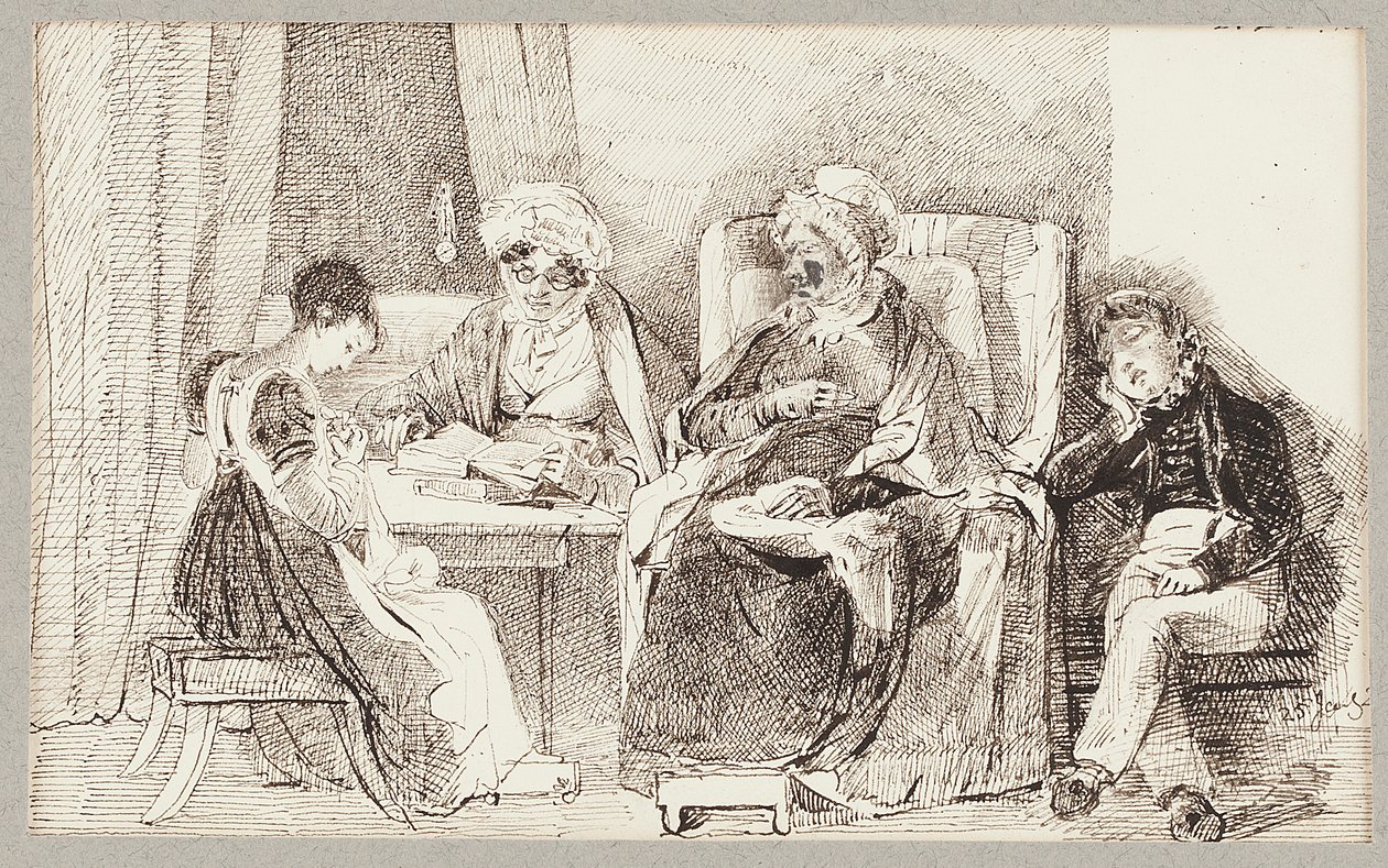 Chory i odpoczywający, 1824 r. autorstwa John Harden