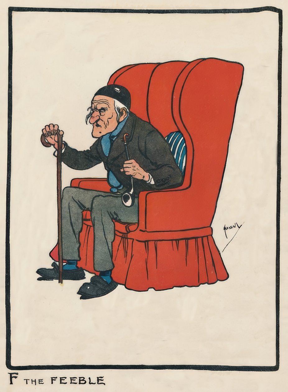 F Słaby / J. Hassall / Zeichnung, 1903 autorstwa John Hassall