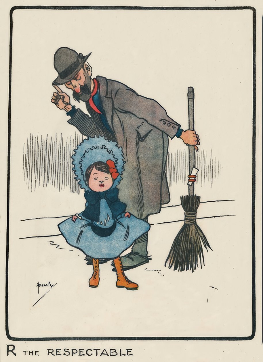 R Szanowany / J.Hassall / Zeichnung, 1903 autorstwa John Hassall