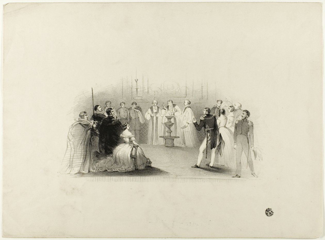 Chrzest Edwarda VII autorstwa John Hayter
