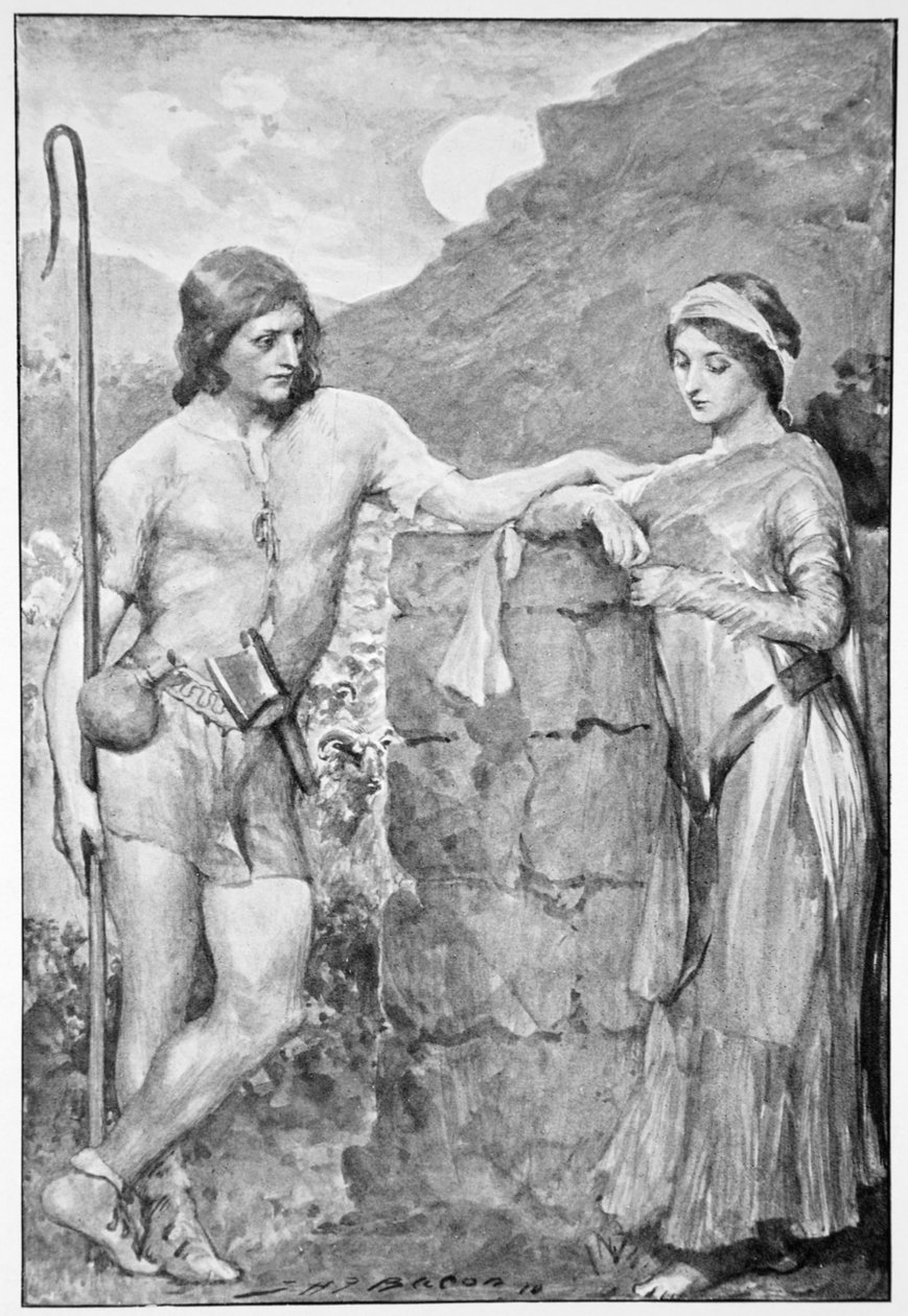 „Olaf i Sigrid”, 1910. autorstwa John Henry Frederick Bacon