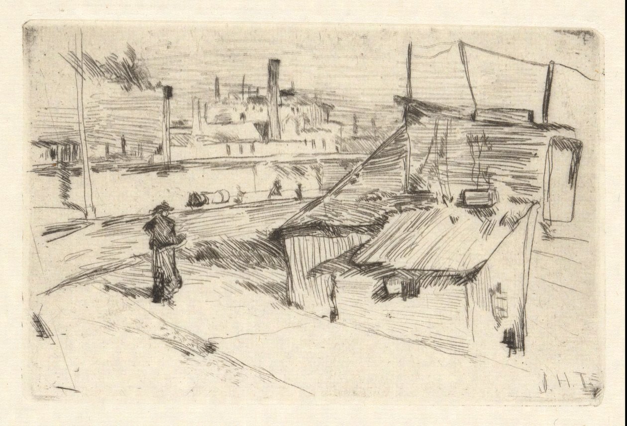 Szanty Bridgeport autorstwa John Henry Twachtman