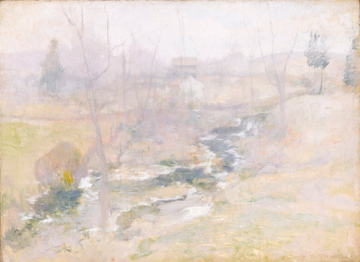 Koniec zimy autorstwa John Henry Twachtman